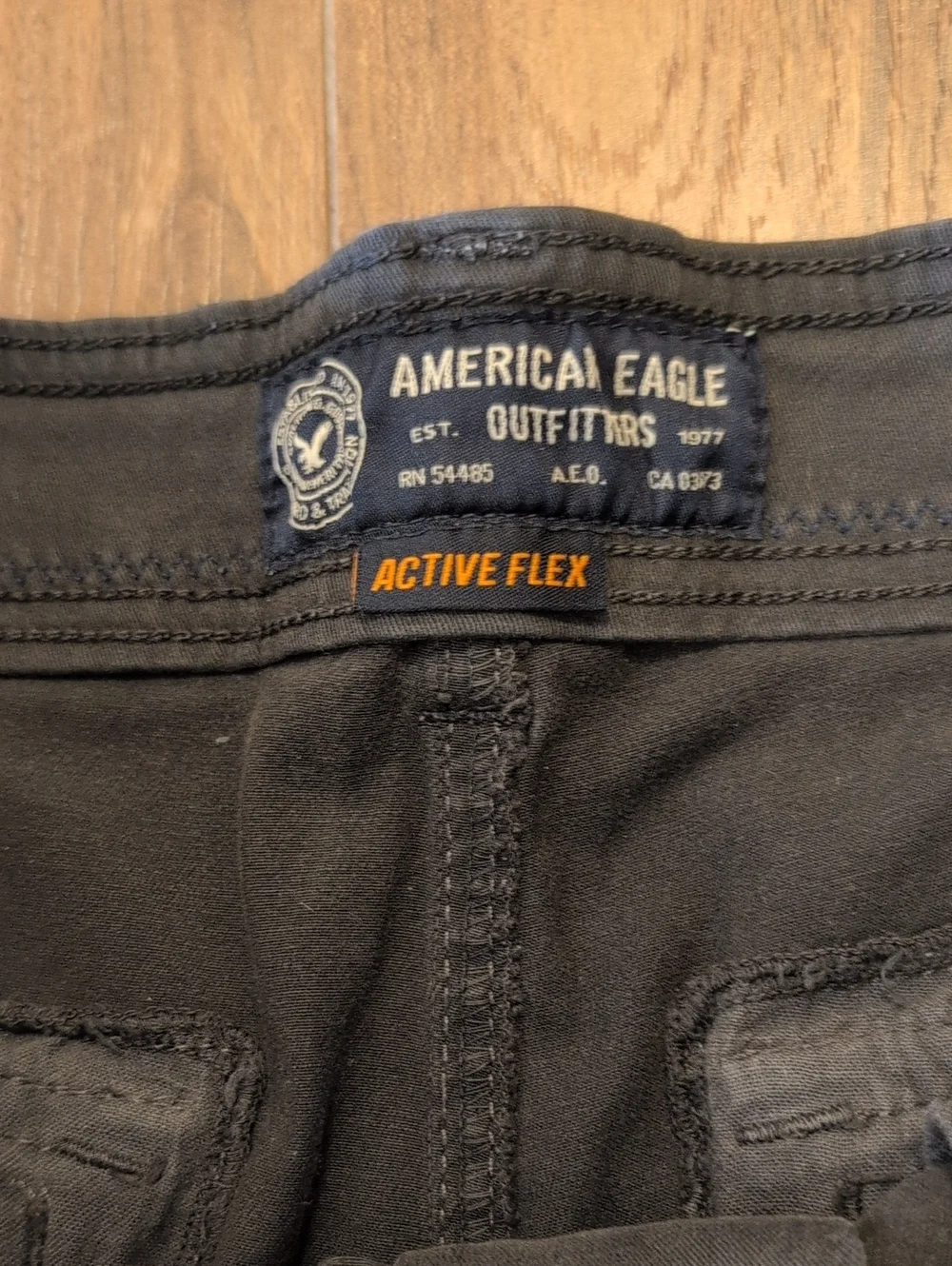 American Eagle Outfitters Men's Cargo Shorts - Black Active Flex Classic Fit